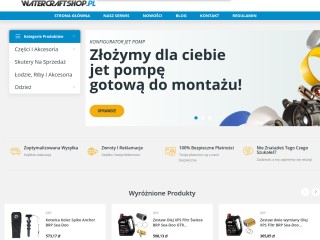 Części i akcesoria do skuterów wodnych oraz łodzi