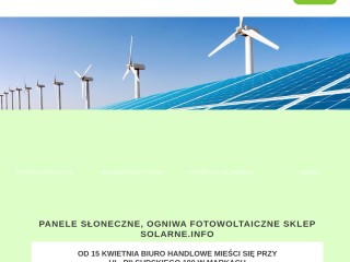 Panele fotowoltaiczne, elektrownie wiatrowe, instalacje do samodzielnego montażu - Solarne.info