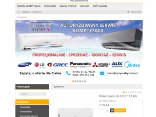 Optymal system - Klimatyzacja, ogrzewanie i suszenie