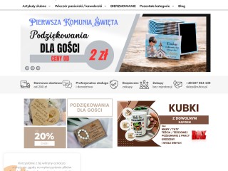 Zaproszenia na ślub,urodziny, chrzest itp podziękowania dla gości weselnych,