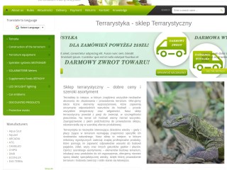 Internetowy sklep terrarystyczny - terrarystyka | TerraSklep