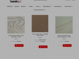 Sklep z tkaninami online - Kamtex