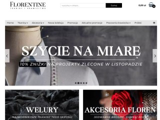 Florentine. Włoskie tkaniny - sklep z materiałami