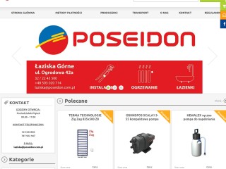 Wyposażenie łazienki, kuchni Sklep internetowy - Poseidon Łaziska