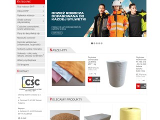 Sorbenty mineralne, akcesoria i odzież BHP, czyściwa - sklep internetowy -  CSC Poland