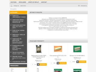 Beta FH hurtownia opakowań dezynfekcja Gdańsk.
