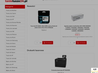 Sklep internetowy z tonerami i tuszami do drukarek, producent - tanietusze24.pl