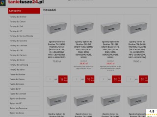 Sklep internetowy z tonerami i tuszami do drukarek, producent - tanietusze24.pl