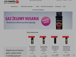 Sklep Antybandyta.pl - gaz pieprzowy - żelowy, piana, stożek, odstraszacze na myszy, szczury, koty i