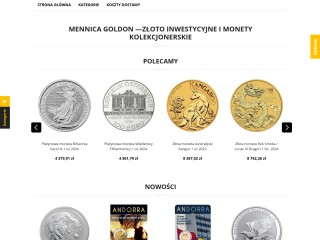Złoto i srebro / Sztabki i monety/ Sklep Goldon.pl