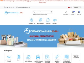 Opakowania24H - Opakowania | Serwetki | Naczynia jednorazowe