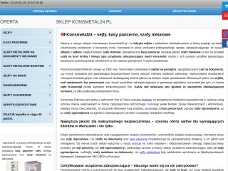 Sejfy, szafy oraz kasy — sklep internetowy Konsmetal | Warszawa