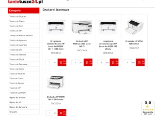 Sklep internetowy z tonerami i tuszami do drukarek, producent - tanietusze24.pl