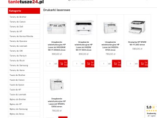 Sklep internetowy z tonerami i tuszami do drukarek, producent - tanietusze24.pl