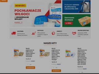 Sklep INVEST: SOLIDNE AGD, AKCESORIA DO KUCHNI, ODKURZACZE, WORKI DO ODKURZACZY